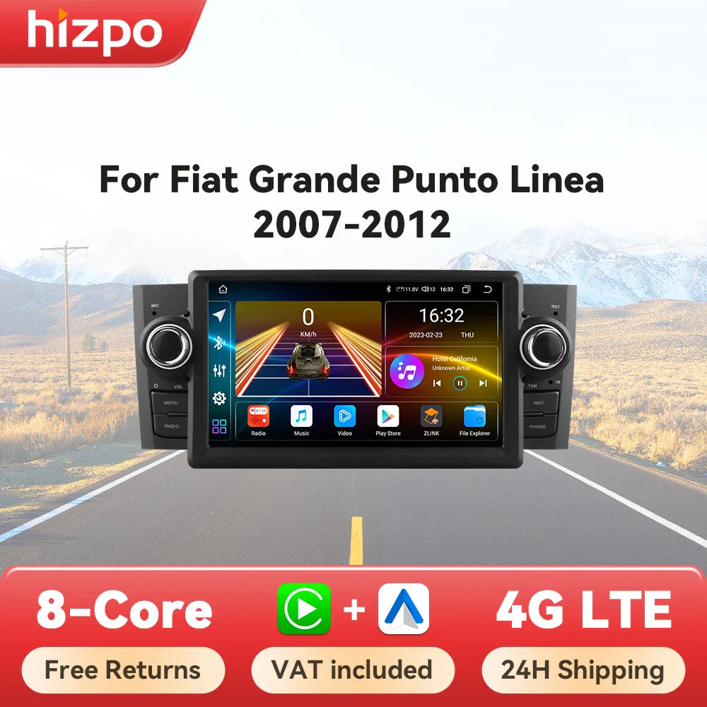 Hizpo Octa Core 7862 radio samochodowe do FIAT Grande Punto 2007-2012