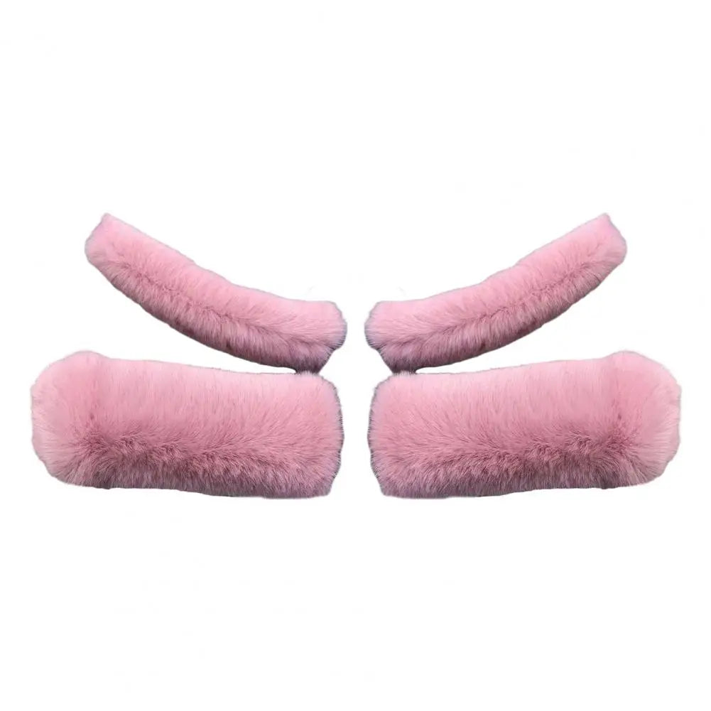 Uniwersalny zimowy pokrowiec na kierownicę motocyklową, gruby, z pluszu