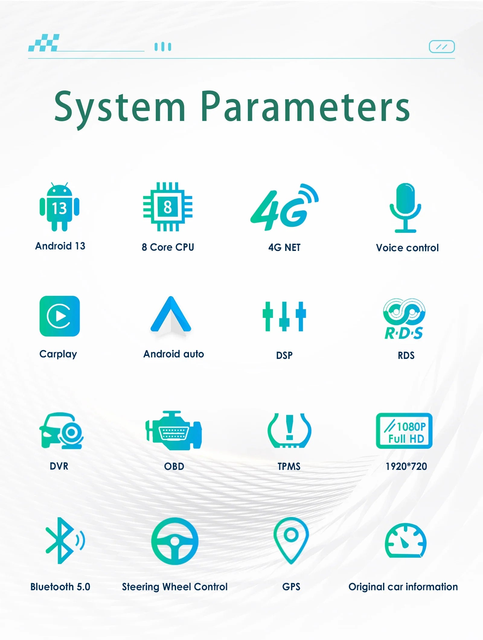 Android 13 Autoradio Carplay do Audi A4 A5 S4 S5