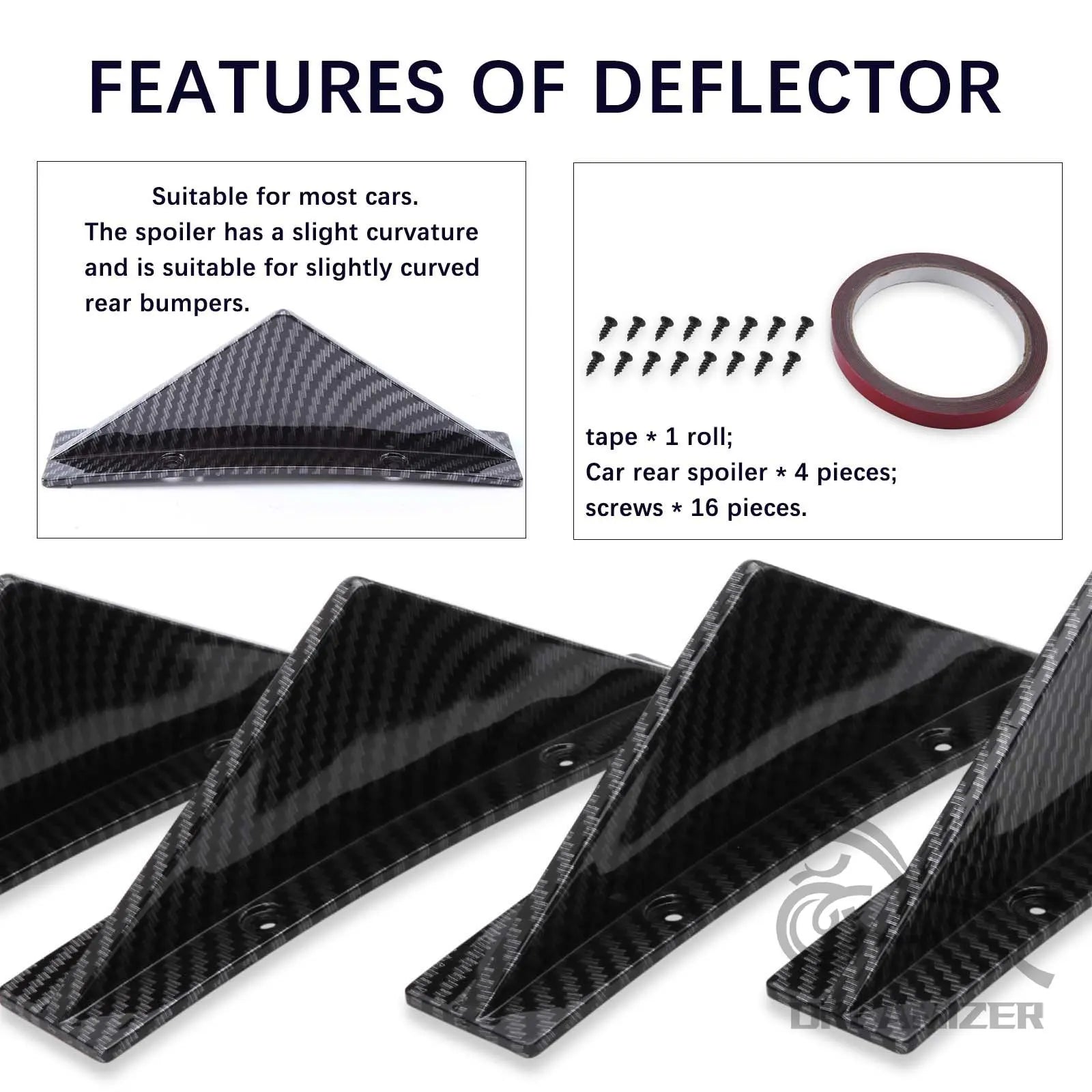 Zderzak tylny Shark Fins do Ford Mustang 2005-2021