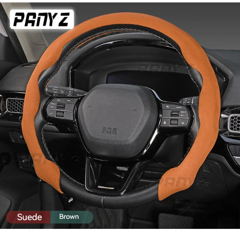 Pokrowiec na kierownicę zamszowy, antypoślizgowy, uniwersalny
