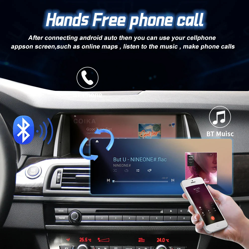 COIKA 10.25'' Wireless Carplay do BMW F10 F11 2011-2016