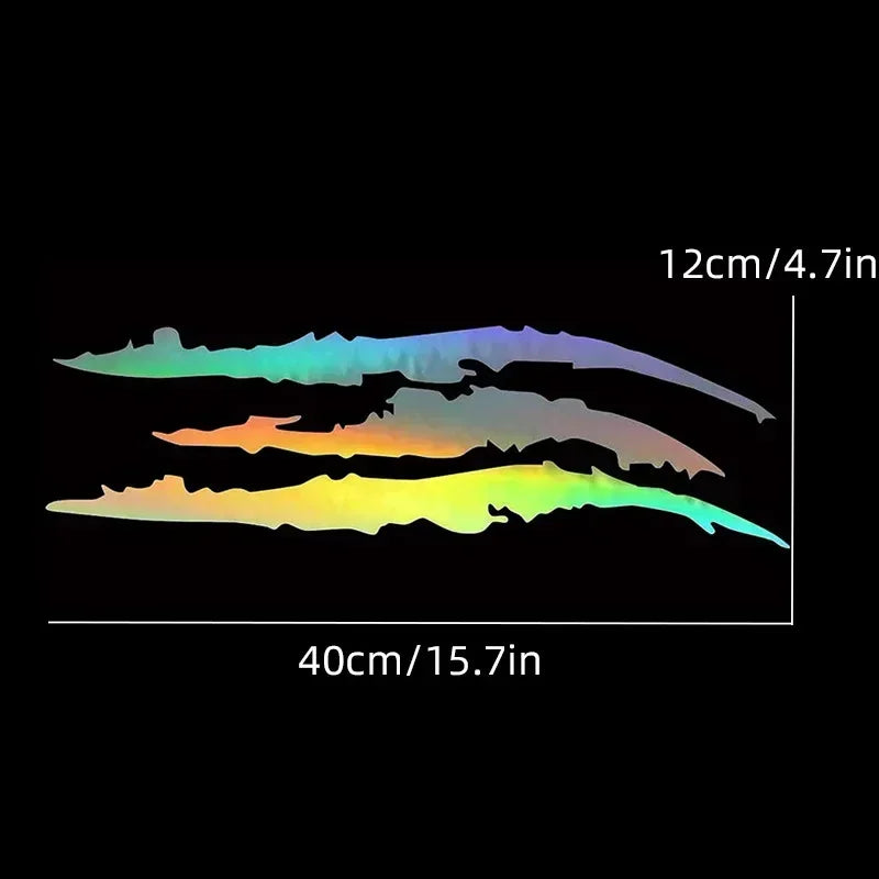 Naklejka motocyklowa Monster Claw, wodoodporna, odblaskowa